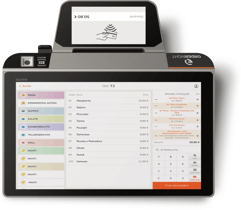 Android all-in-one with customer display