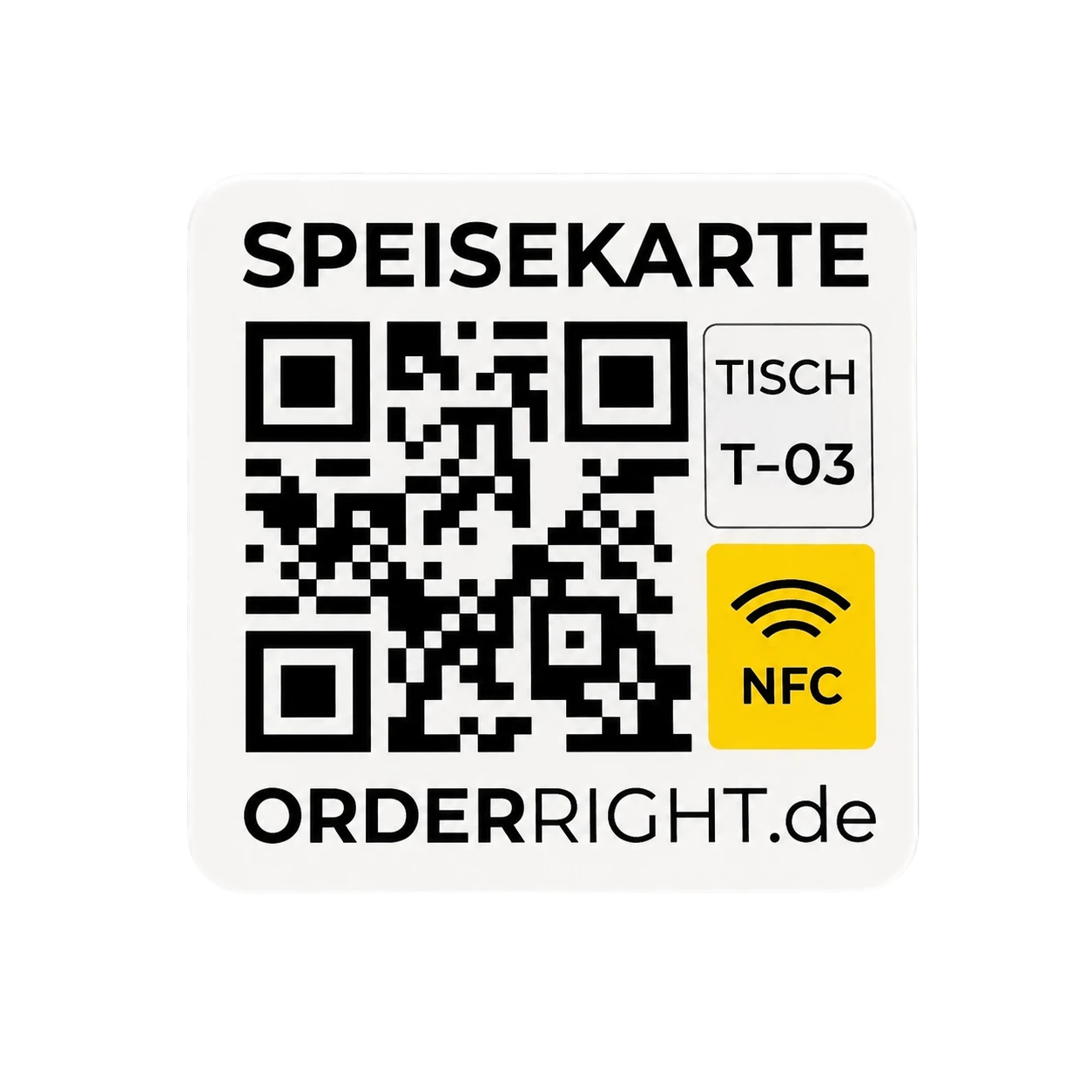 Dein Webshop am Tisch – per QR-Code oder NFC
